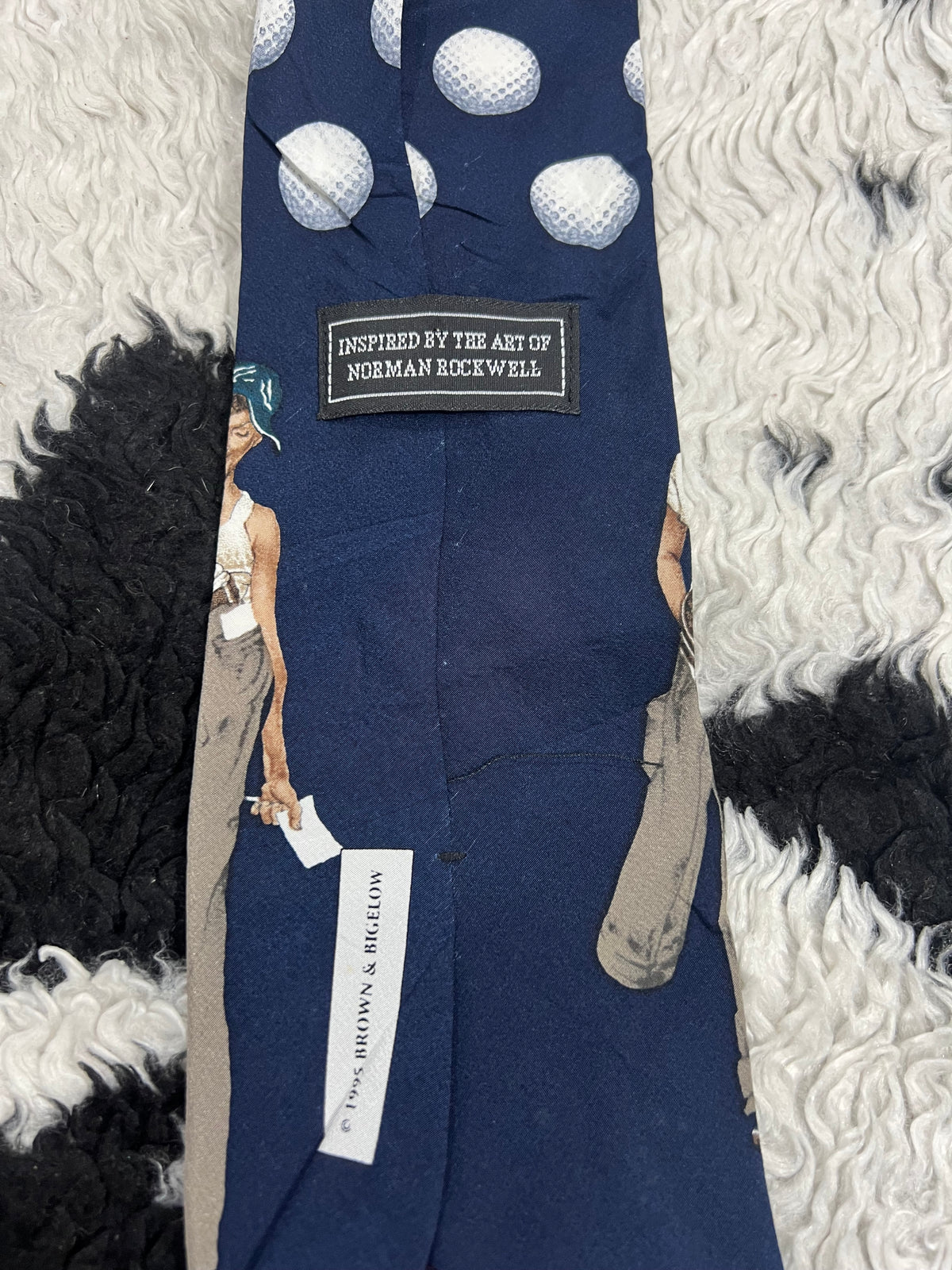 Vintage 1995 Brown & Bigelow Golf Tie