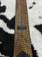 The Collection Orange Embroidered Tie