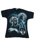 Vintage 90s Native American Wolf Tee (Medium)