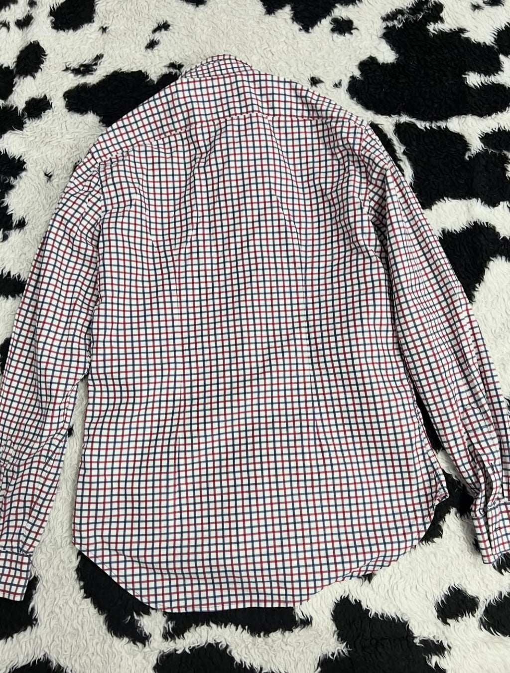 ZARA Man Tailored Fit Red & Blue Checkered Buttonup