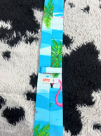 Flamingos at the Beach Narrow Tie