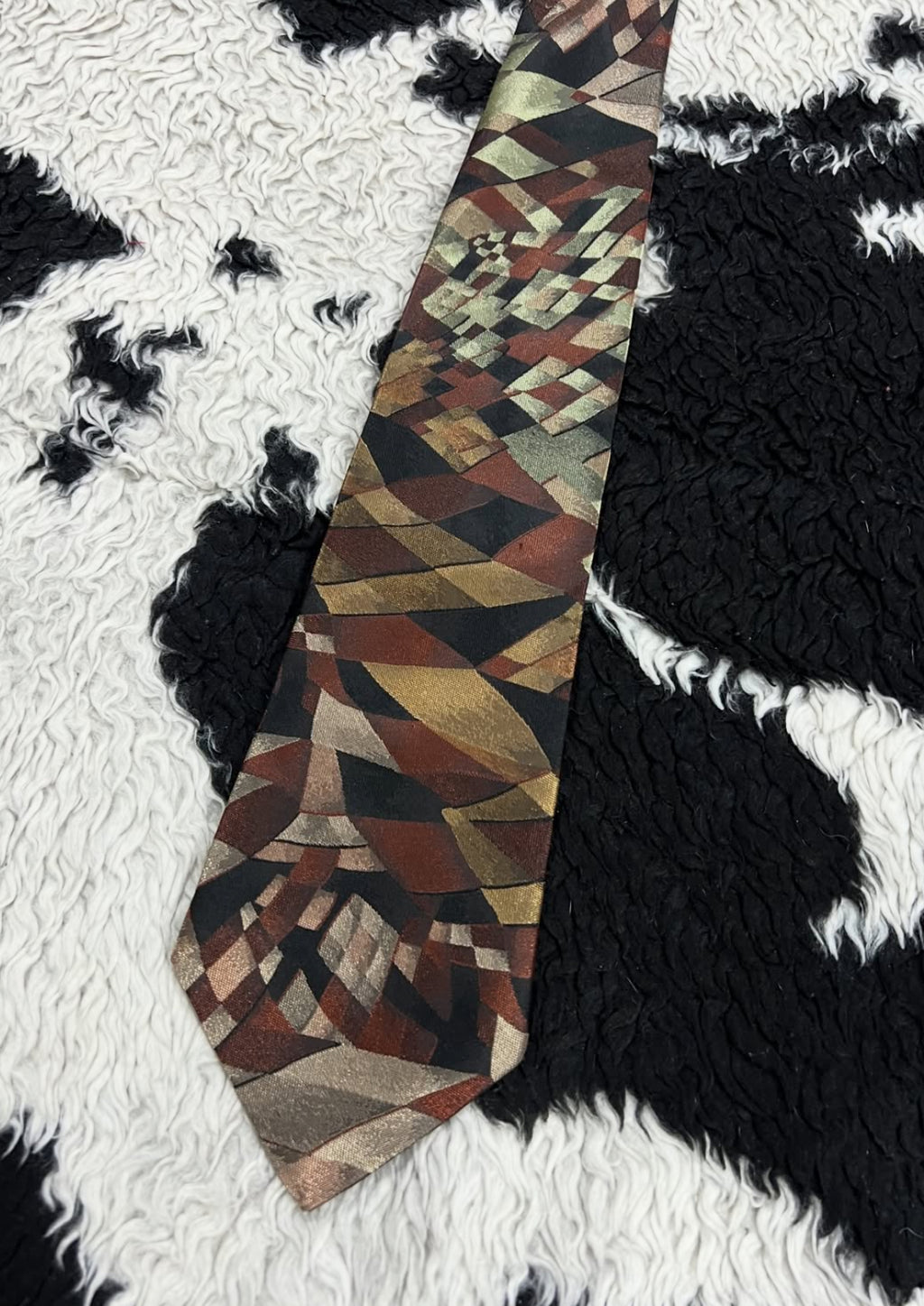 Debenhams Abstract Brown Embroidered Tie