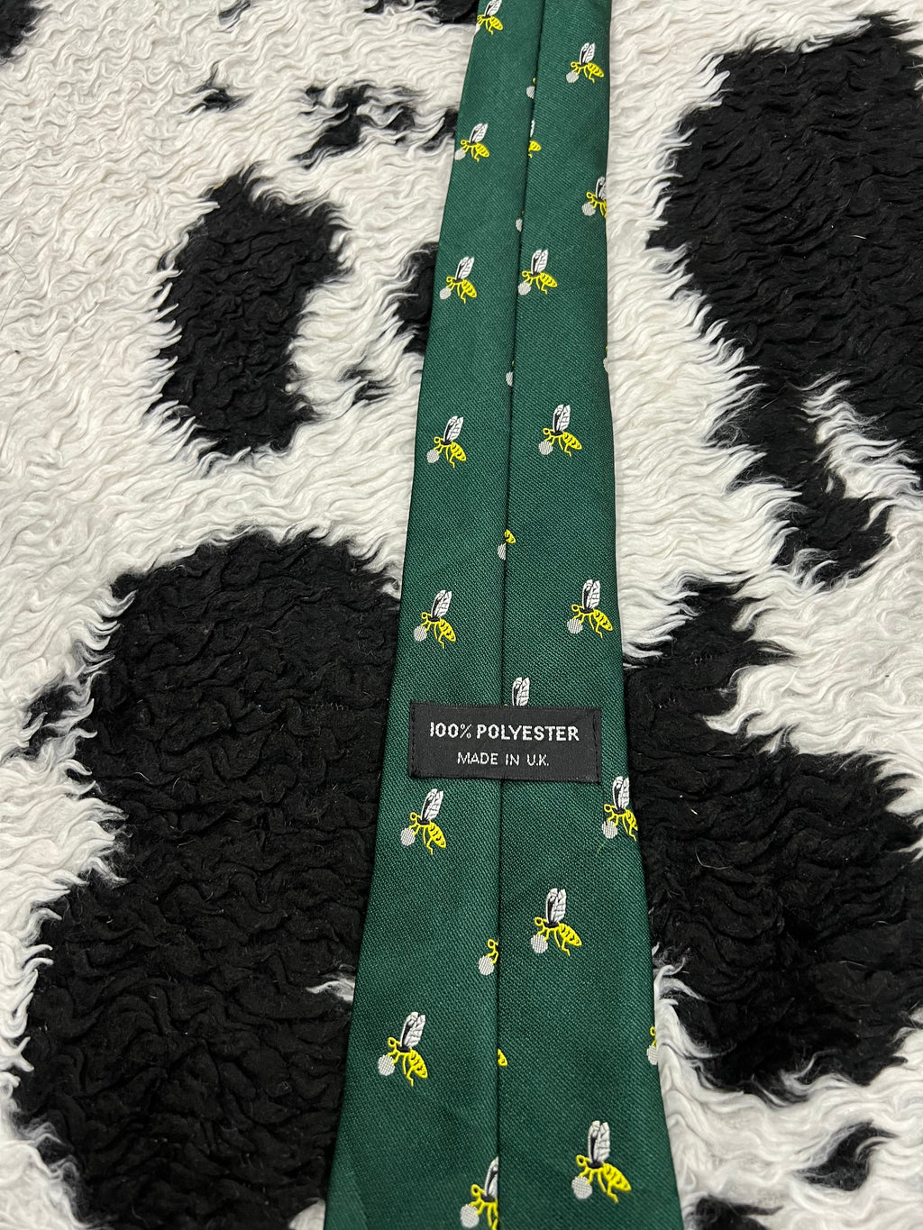 Embroidered Bees Tie