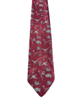 Pheasants & Dogs Embroidered Tie