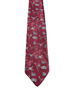 Pheasants & Dogs Embroidered Tie