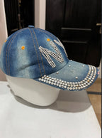 NYC Bedazzled Denim Cap