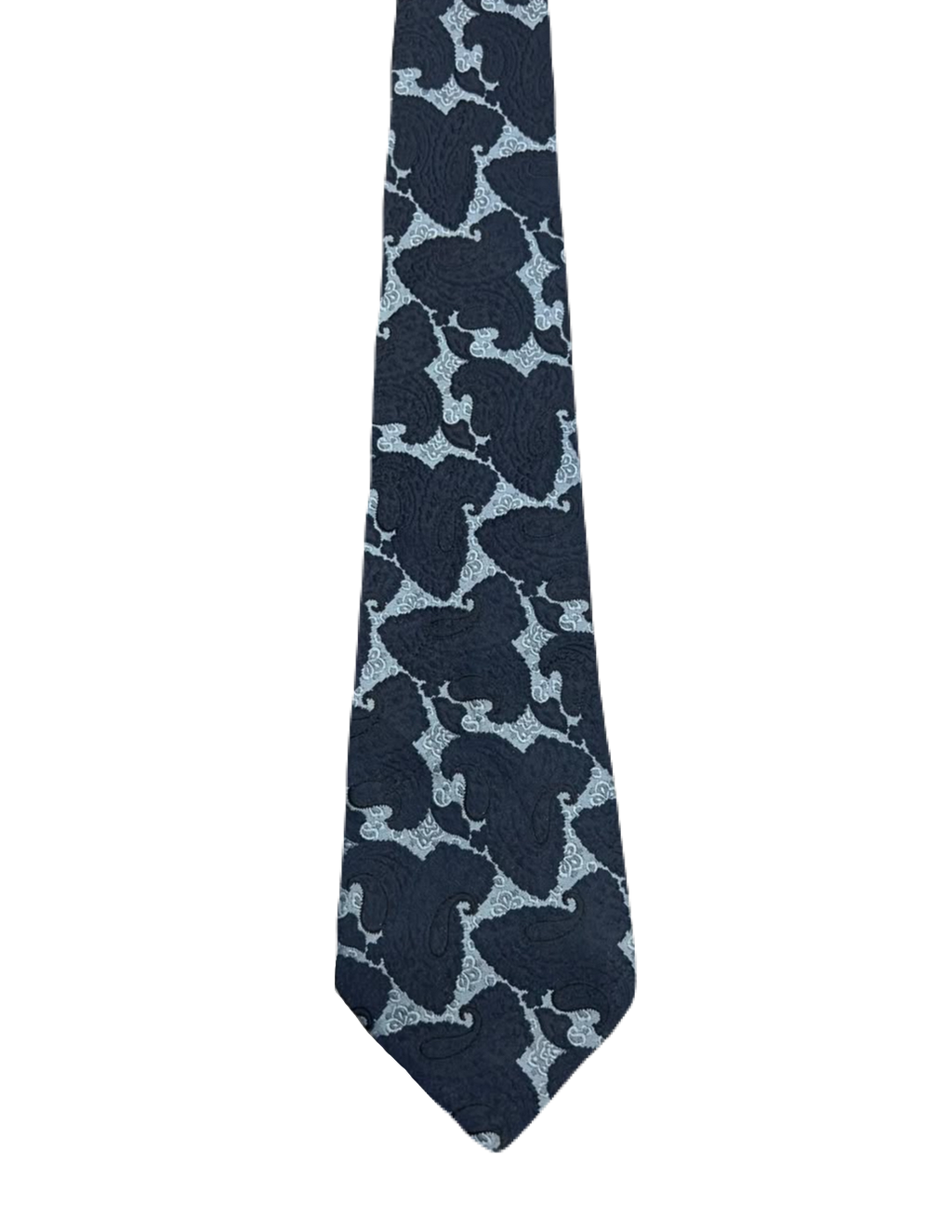Double Shaded Blue Paisley Tie