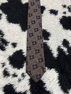 Gilt Edge Brown & Black Embroidered Tie