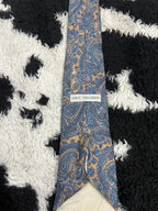 Van Heusen Beige & Blue Paisley Tie