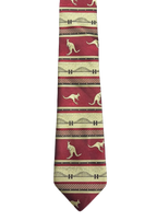 Fully Embroidered Kangaroo Tie