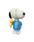 Vintage 1999 Taiwan Snoopy holding Harvested Wheat Figurine