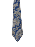 Paolo Vincente Blue Paisley Embroidered Tie