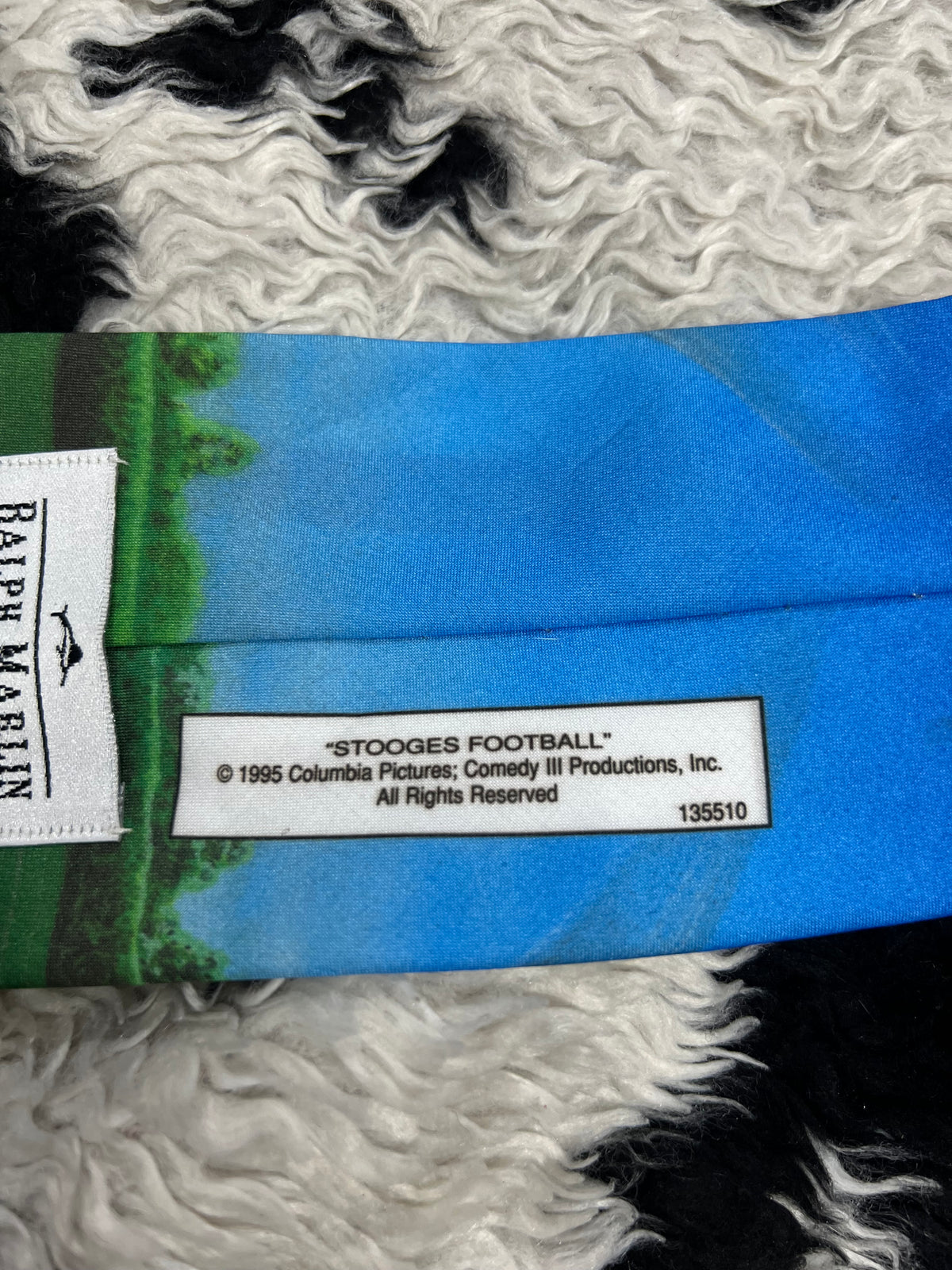 Vintage 1995 Stooges Football Tie