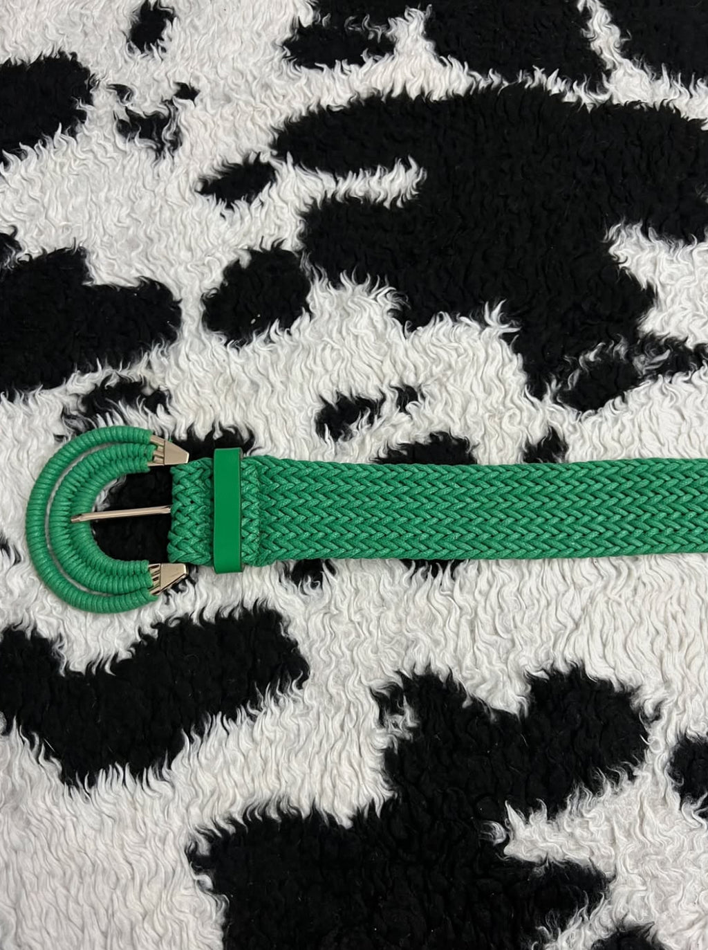 Green Wide Elastic Belt