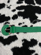 Green Wide Elastic Belt
