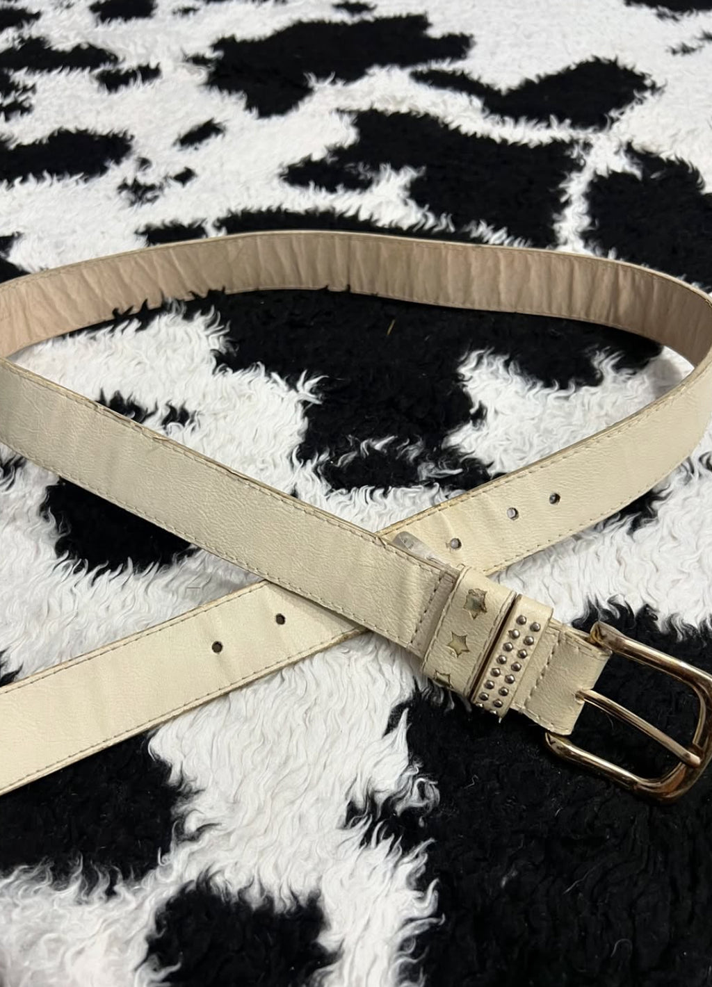 Cream-Colored Star Belt