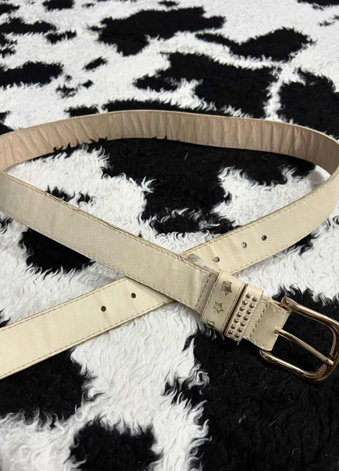 Cream-Colored Star Belt
