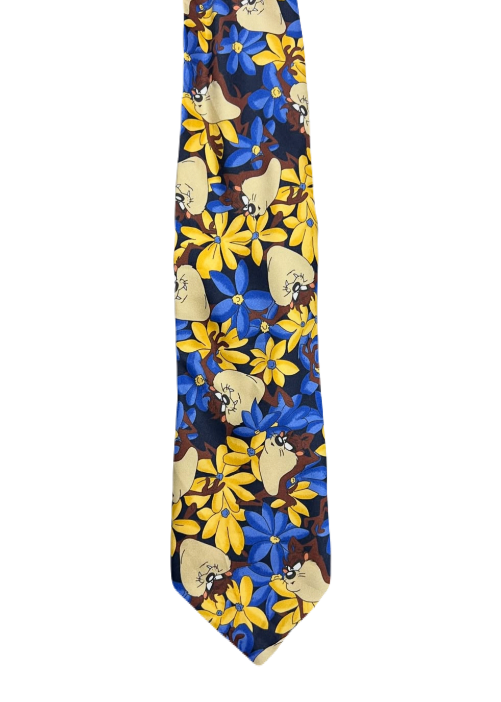 Looney Tunes Tasmanian Devil Taz in Flowers Tie