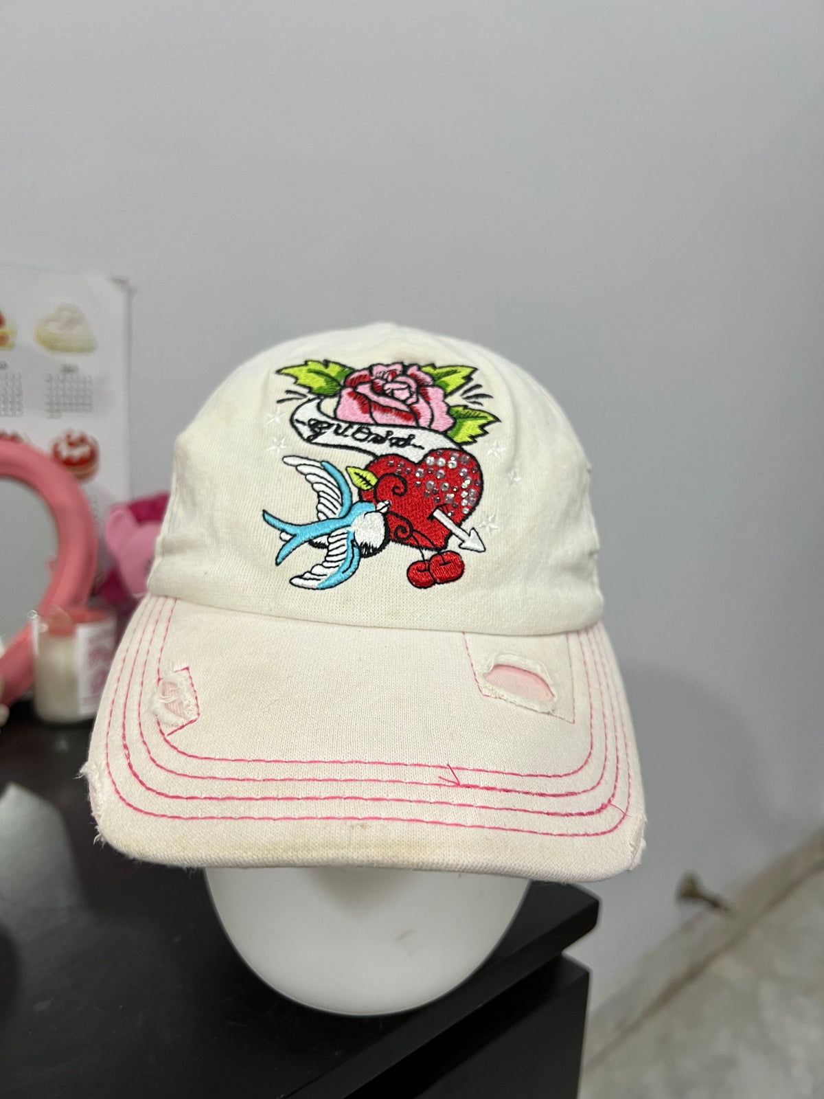 y2k Guess Embroidered Cap