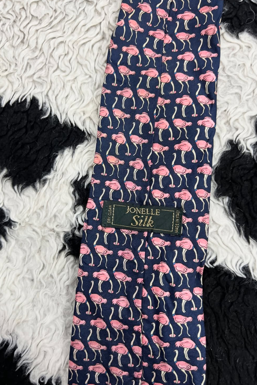 Blue Flamingos Tie