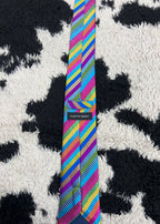 Vibrant Colorful Embroidered Tie