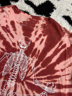 Skeleton Doing Yoga Tee (Medium - Large)