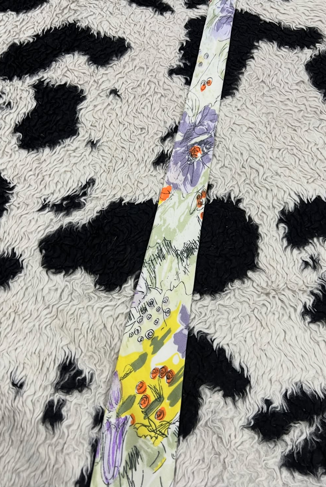 Floral Drawing Tie