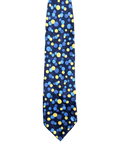 Silkworm Blue & Yellow Dotted Tie