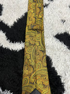 Fully Embroidered Gold Paisley Tie