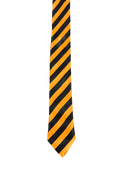 Orange & Black Striped Narrow Tie