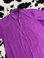 Charles Vögele Purple Half-Sleeve Buttonup