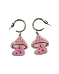Whimsical Mushroom Earrings