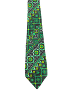 Green Patterned Tie