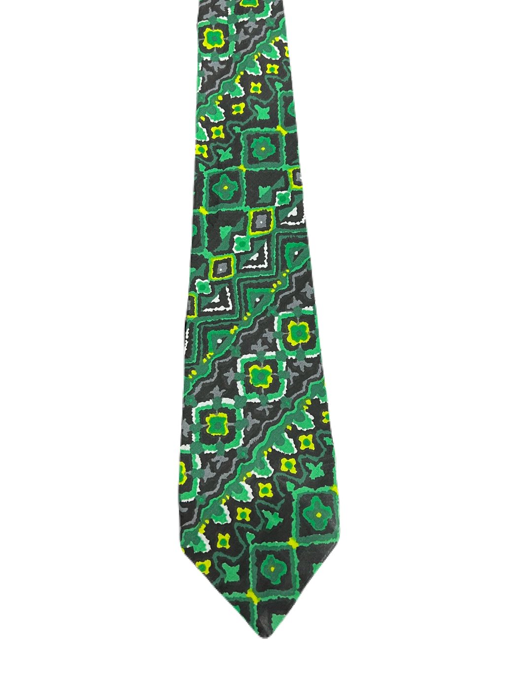 Green Patterned Tie