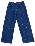 Studded Blue Boxy Denims (Waist 36)
