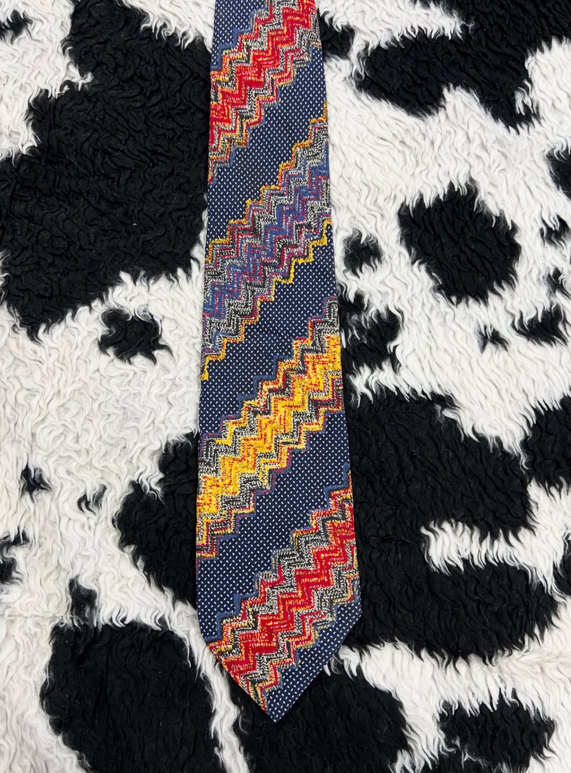 Missoni Zig Zag Patterned Tie