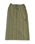 Striped Cargo Long Skirt