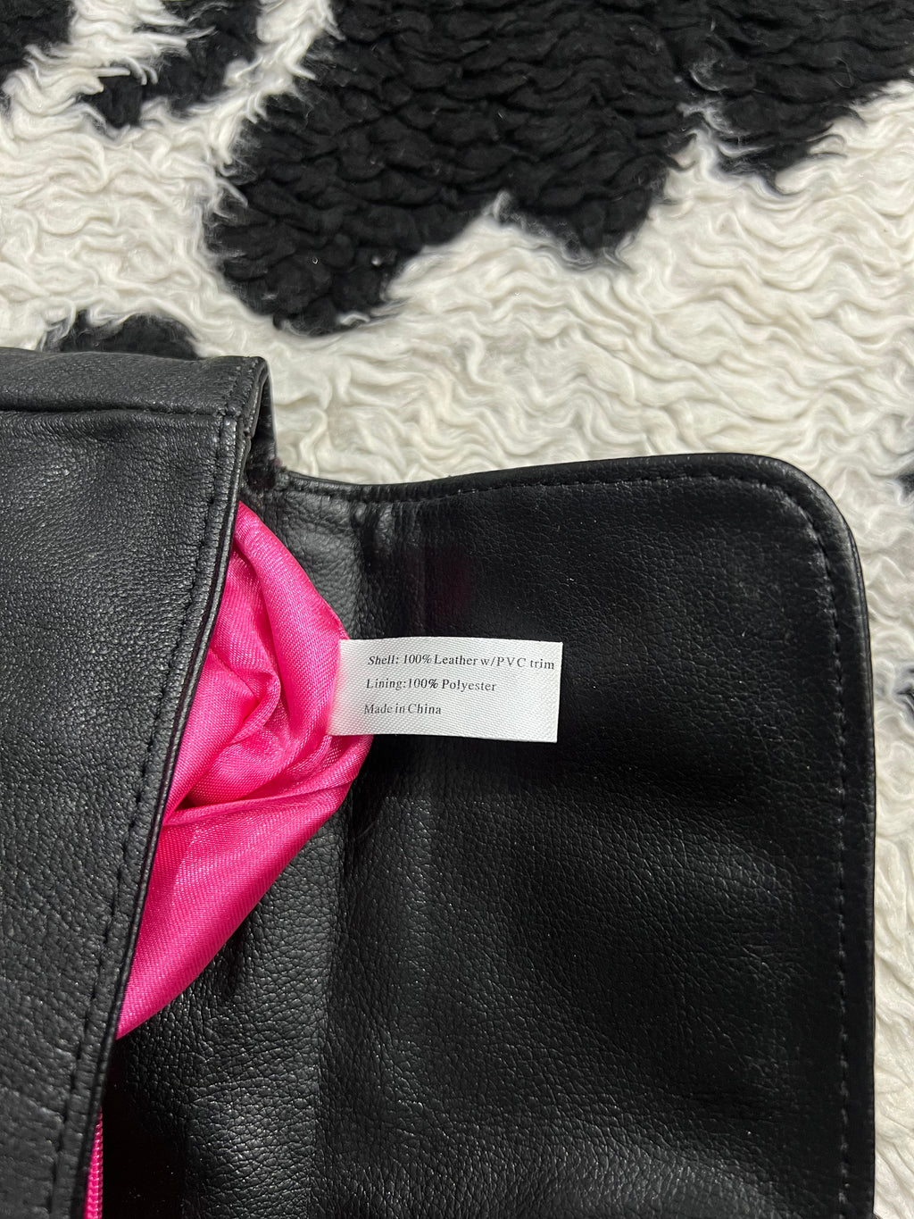 Black Leather Clutch