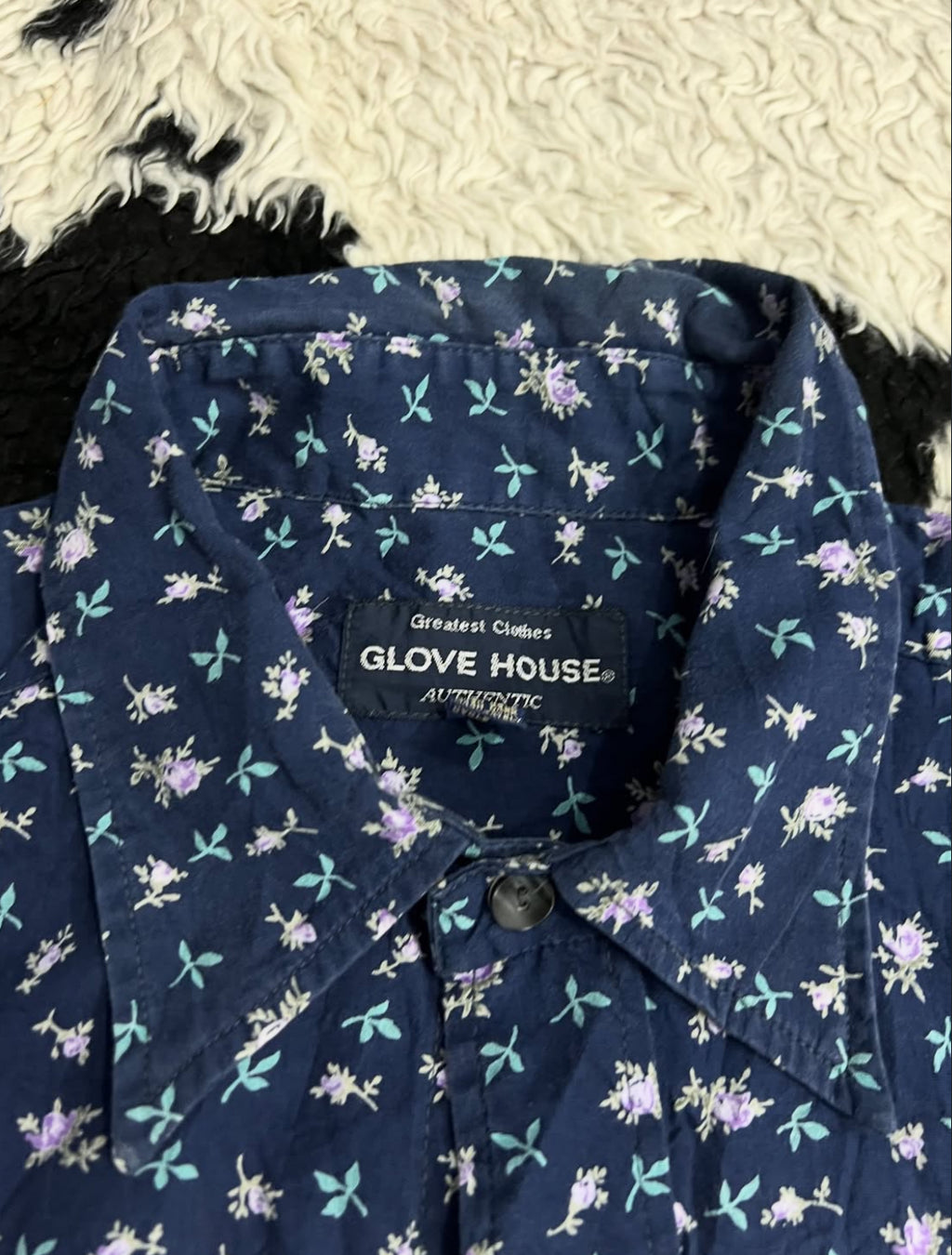 Glove House Half-Sleeve Floral Buttonup
