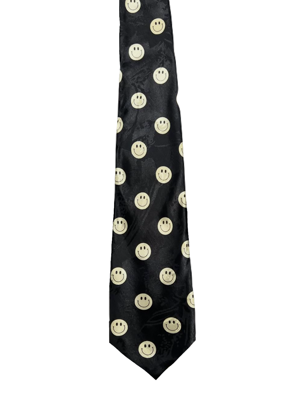 Black Smiley Faces Tie
