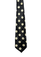 Black Smiley Faces Tie