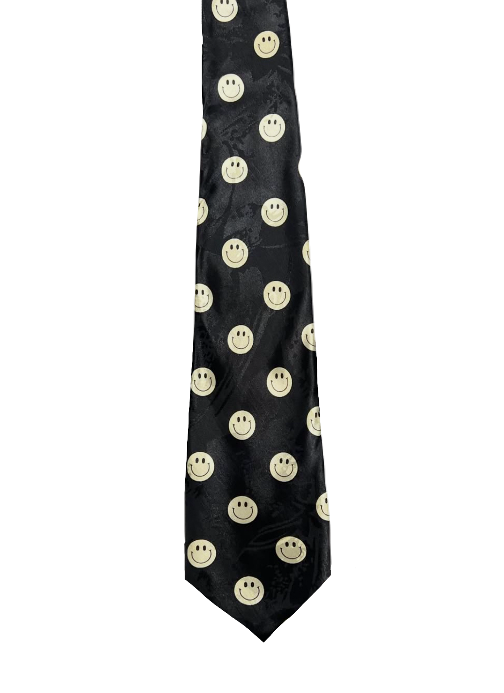 Black Smiley Faces Tie