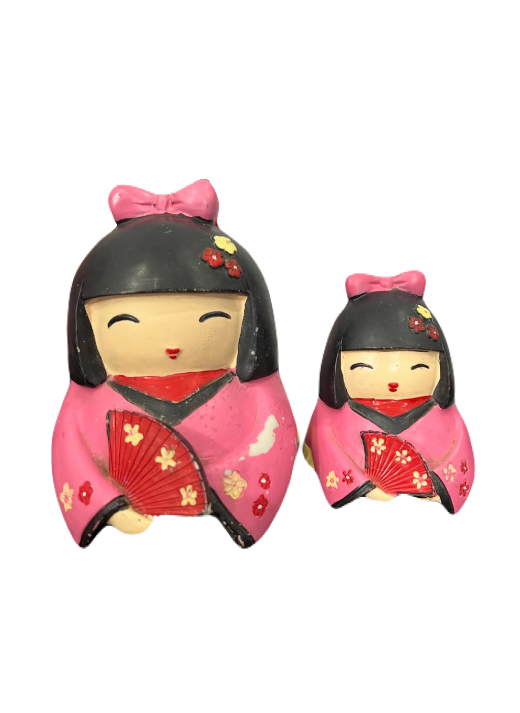 Vintage Kokeshi Dolls (Set of 2)