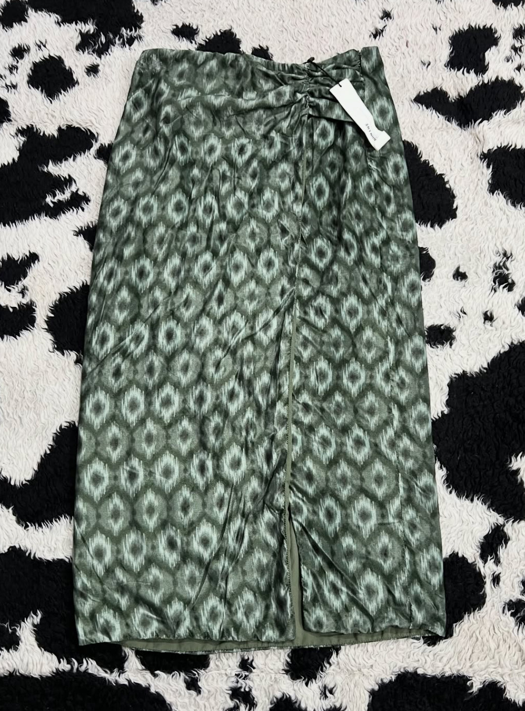 ZARA Long Green Skirt