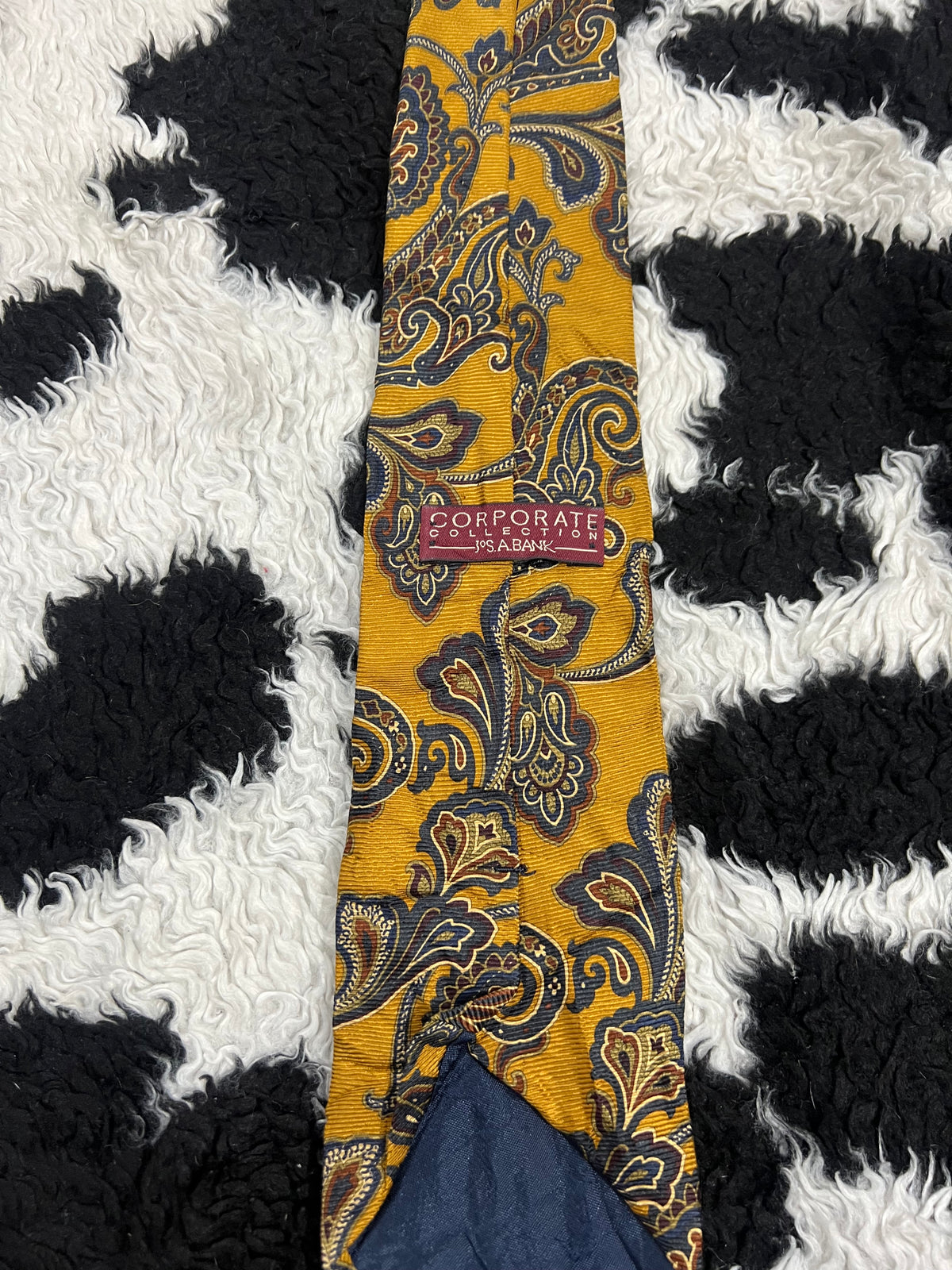 Corporate Mustard Embroidered Tie