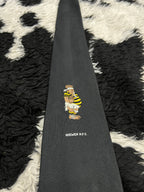 Skewen Embroidered Black Tie