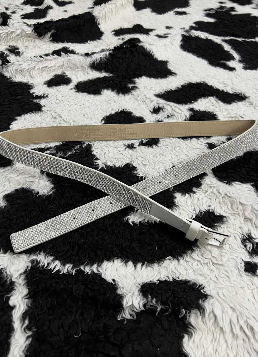Silver Rhinestones Belt