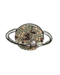Bedazzled Planet Brooch Pin