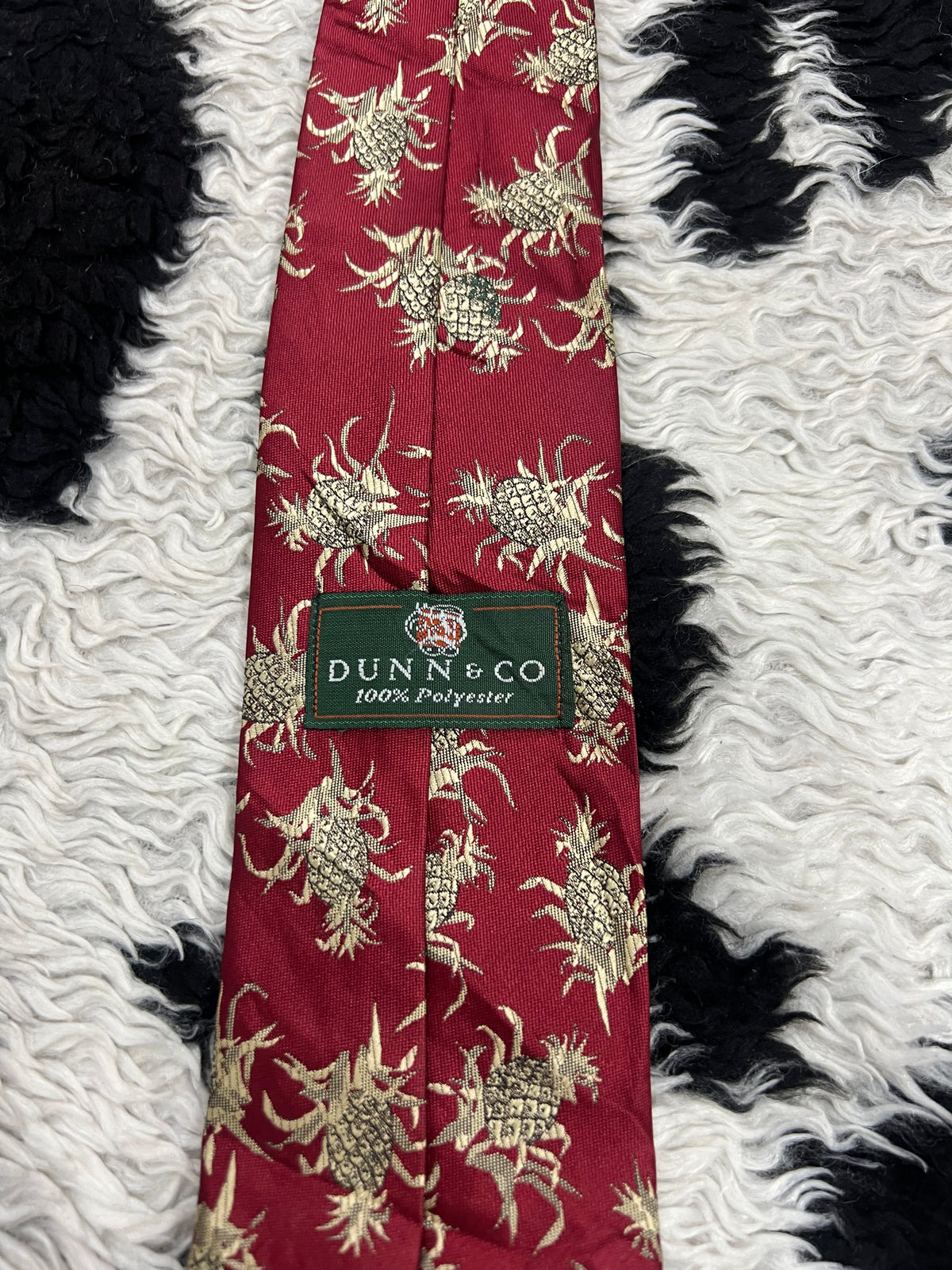 Dunn & Co Pineapples Embroidered Tie