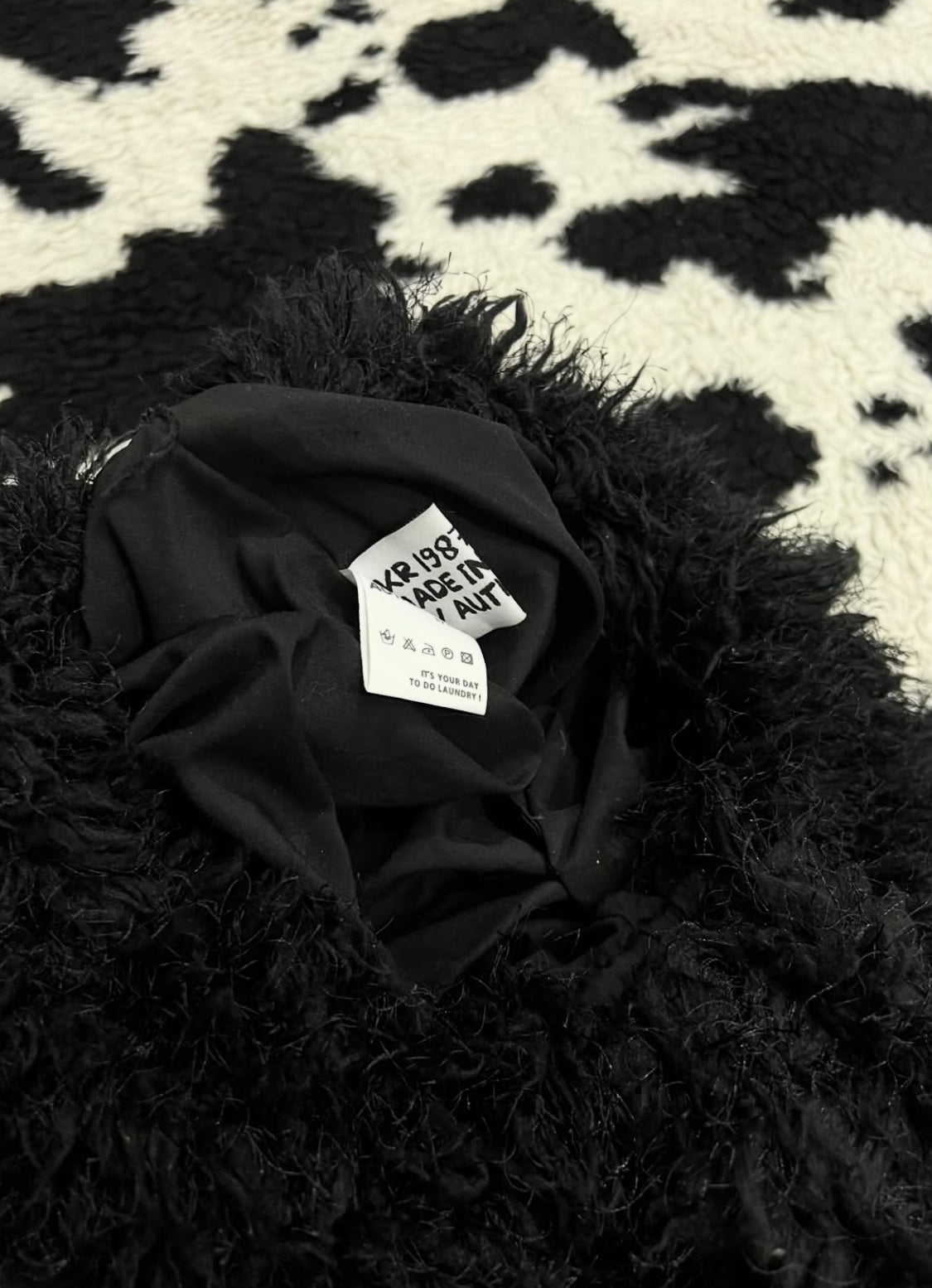 Black Fur Bag